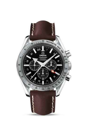 Omega Speedmaster Broad Arrow Co-Axial GMT Stainless Steel / Black